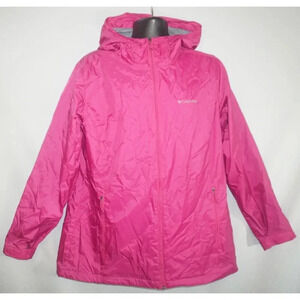 Columbia Pink Lightweight Hoodie Windbreaker XL